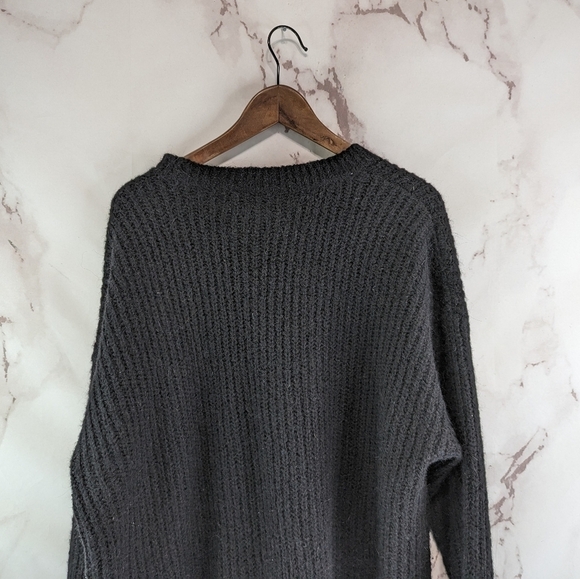 Denim & Supply Ralph Lauren Sweater Womens XL Black Chunky Oversized Slouchy - Picture 6 of 10